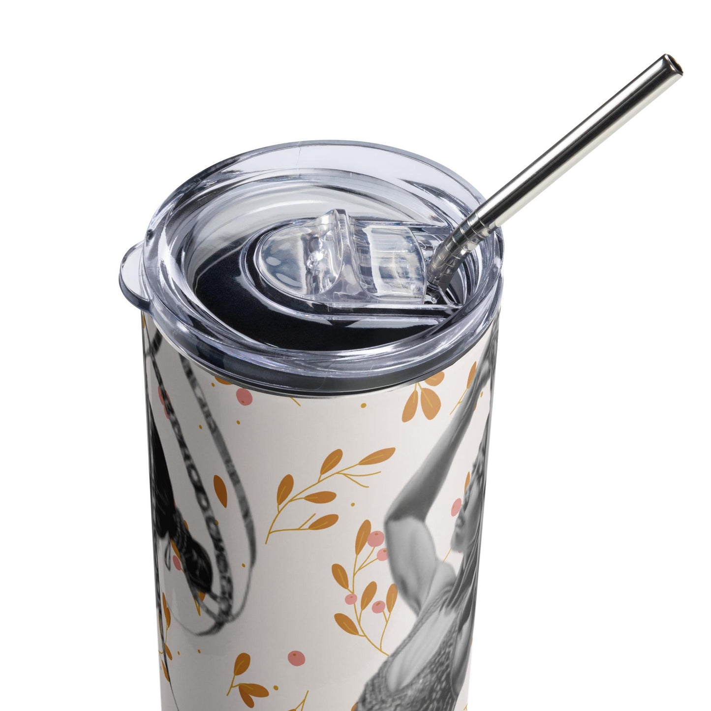 Mug isotherme inox - Gobelet en Acier Inoxydable – Design Danseuse Gymnaste - Mug de Voyage Durable, Étanche - Boissons Chaudes, Froides