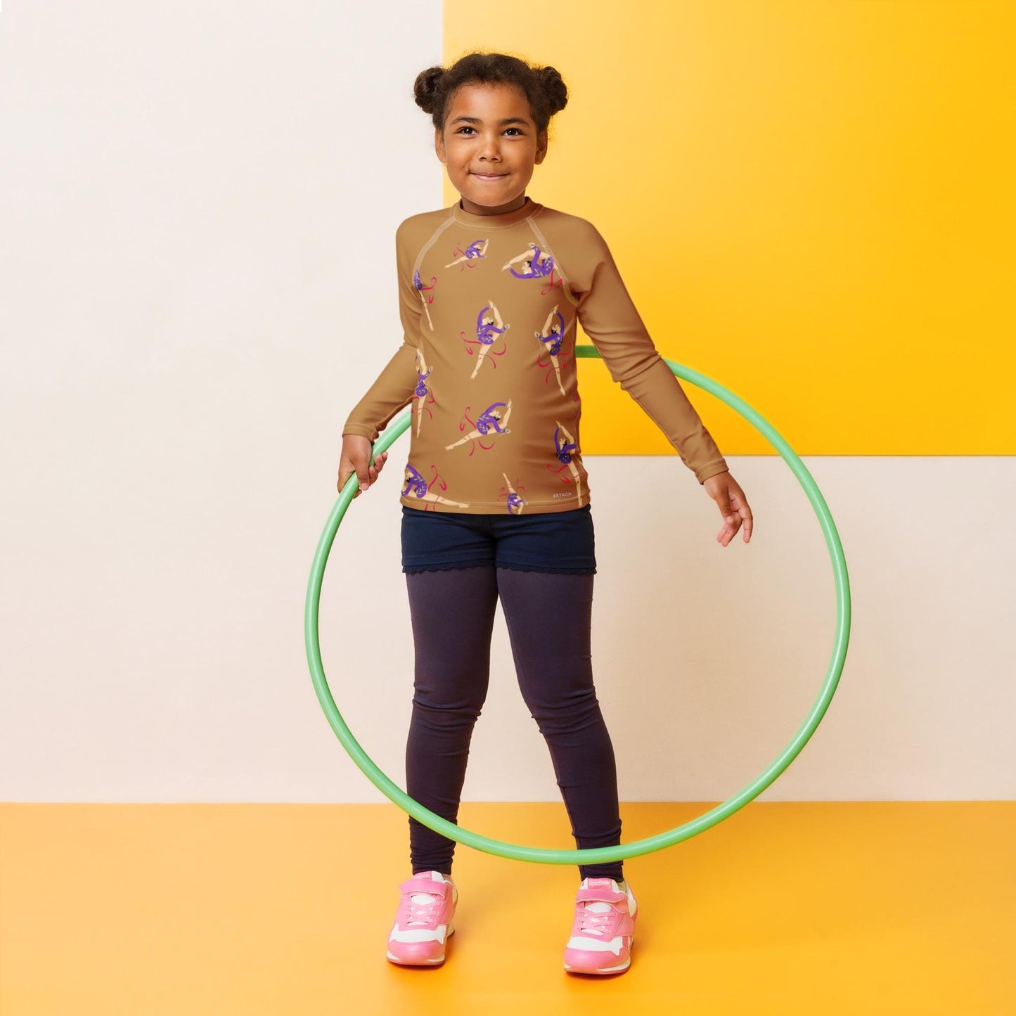 Rash Guard – T-Shirt de Compression pour Bébé et Petite Fille, Séchage Rapide et Protection UV - Natation, nage, Sport, Surf, gymnastique