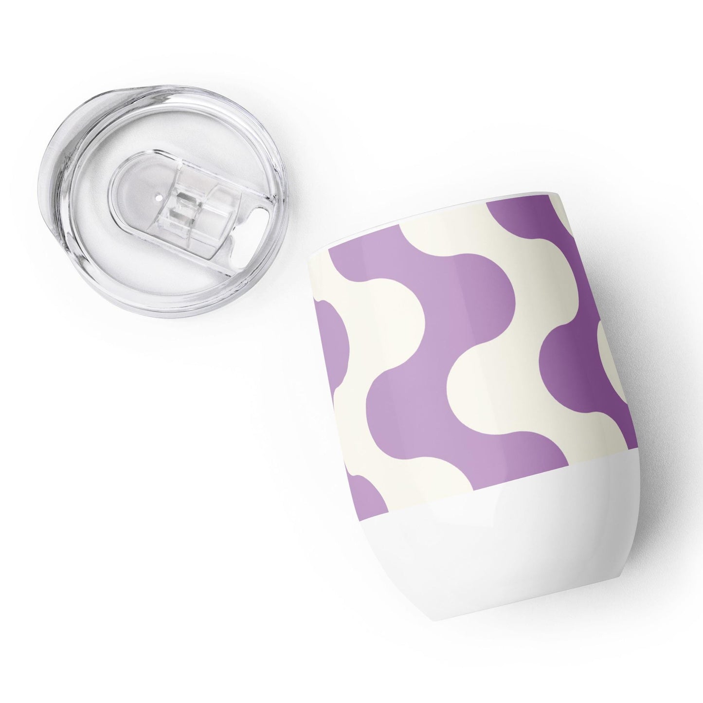 Mug Isotherme Inox - Petit Thermos Isotherme en Acier Inoxydable – Design Graphique - Mug de Voyage, Gobelet à Vin, Café, Thé, Étanche