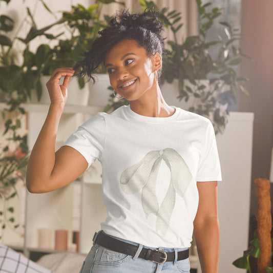 T-shirt à Col Rond 100% Coton pour Femme - Personnalisable - Doux, Confort Quotidien, Style Urbain, Décontracté, cadeau d'anniversaire