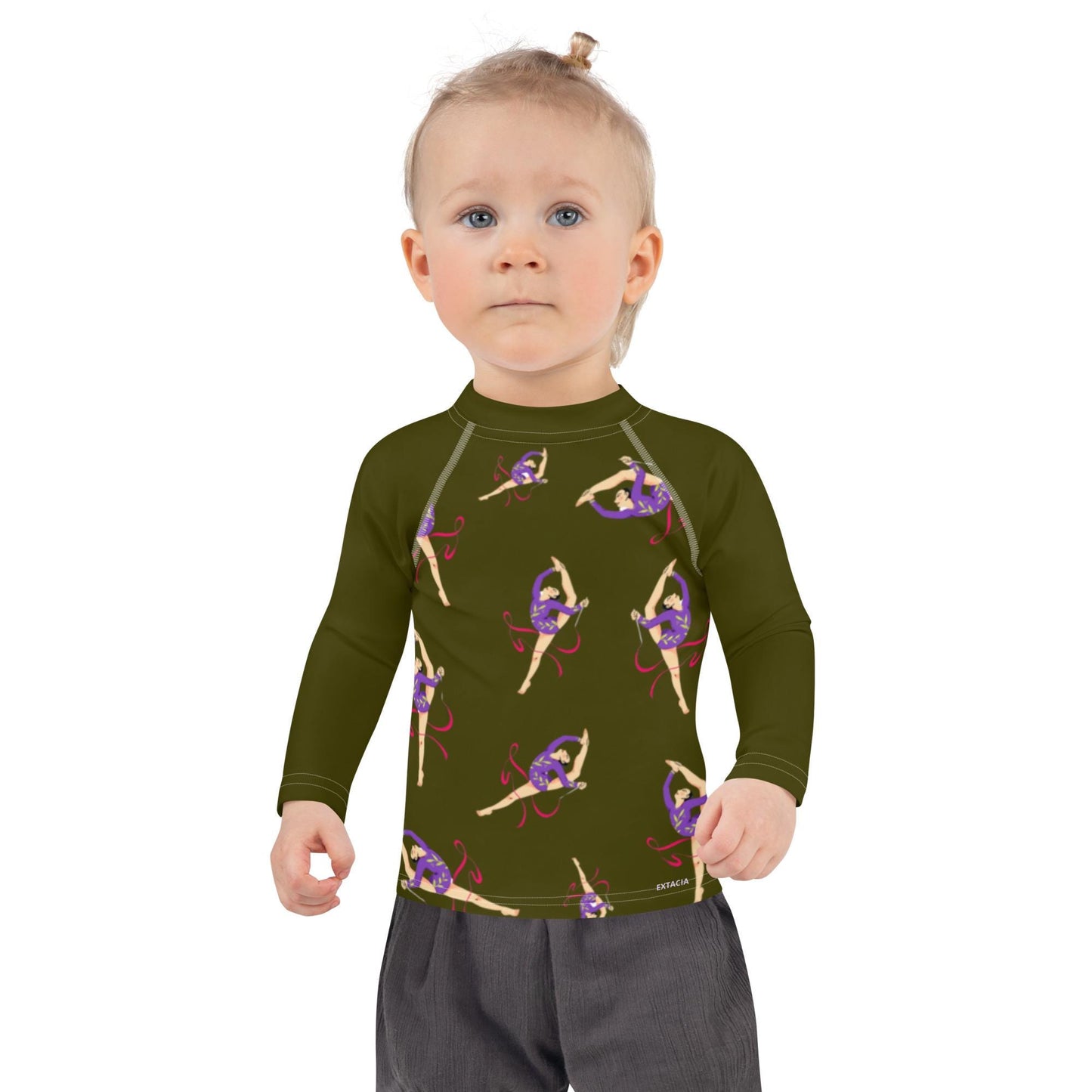 Rash Guard – T-Shirt de Compression pour Bébé et Petite Fille, Séchage Rapide et Protection UV - Natation, nage, Sport, Surf, gymnastique