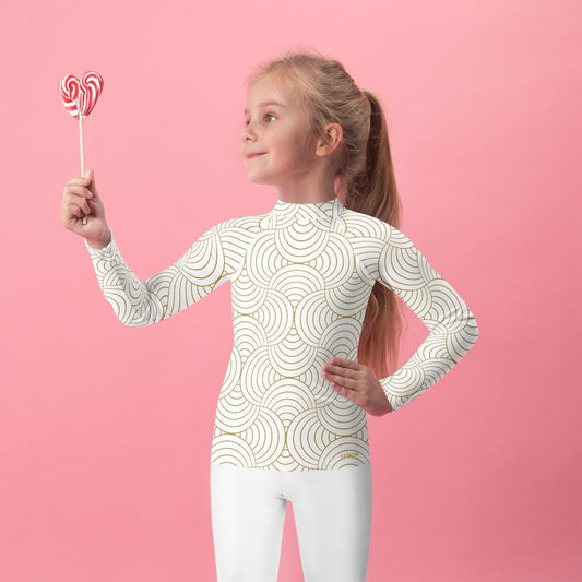 Rash Guard – T-Shirt de Compression pour Bébé et Petite Fille, Séchage Rapide et Protection UV - Natation, nage, Sport, Surf, gymnastique