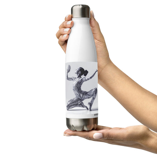 Bouteille en Inox - Gourde Étanche Isotherme en Acier Inoxydable – Design Danseuse Gymnaste - Durable – Bureau, Sport, Camping Randonnée