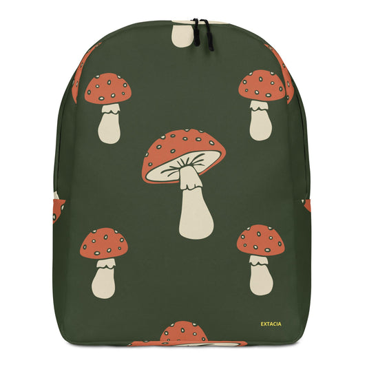Sac à dos minimaliste - Léger, Spacieux et Résistant - design minimaliste - Voyages, École, Sport, Ordinateur Design Minimaliste Champignons