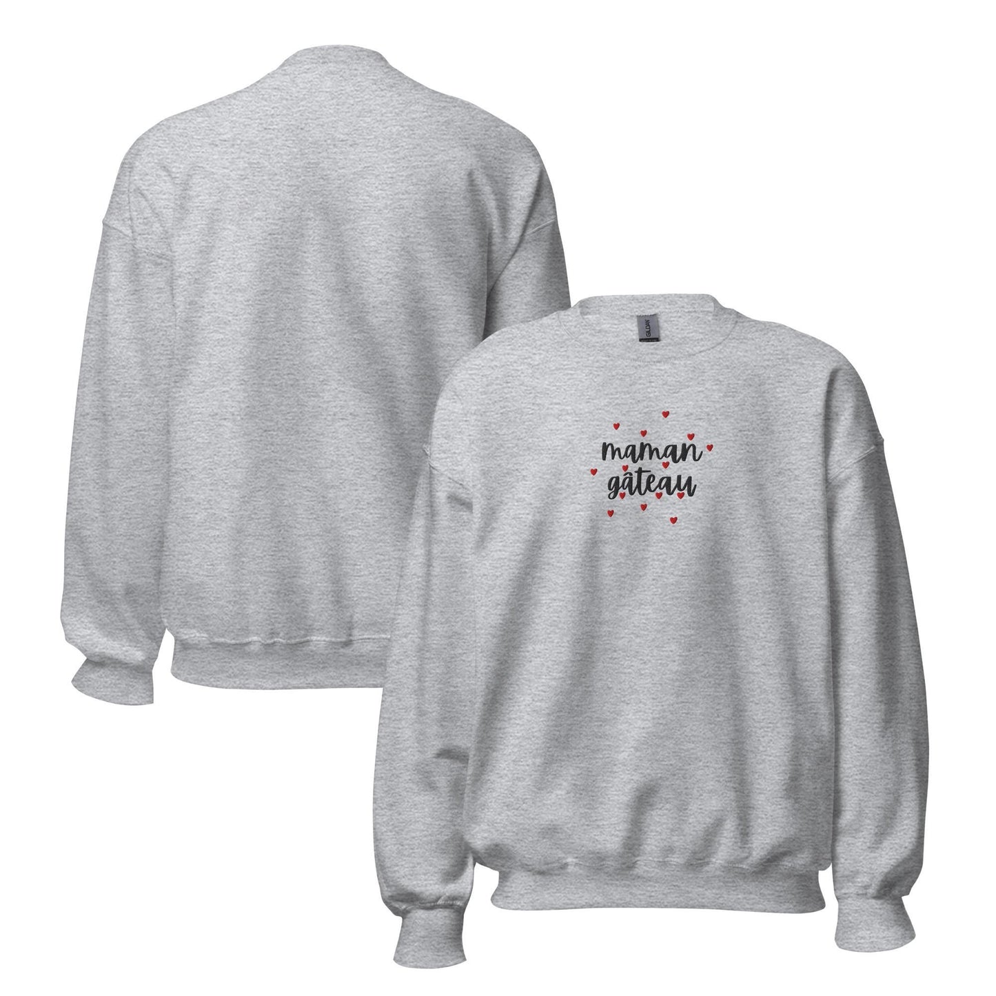 Sweat Minimaliste pour Femme à Col Rond en Coton - Pull Personnalisable, doux, coupe classique, confortable tendance - cadeau d'anniversaire