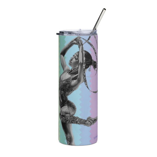 Mug isotherme inox - Gobelet en Acier Inoxydable – Design Danseuse Gymnaste - Mug de Voyage Durable, Étanche - Boissons Chaudes, Froides