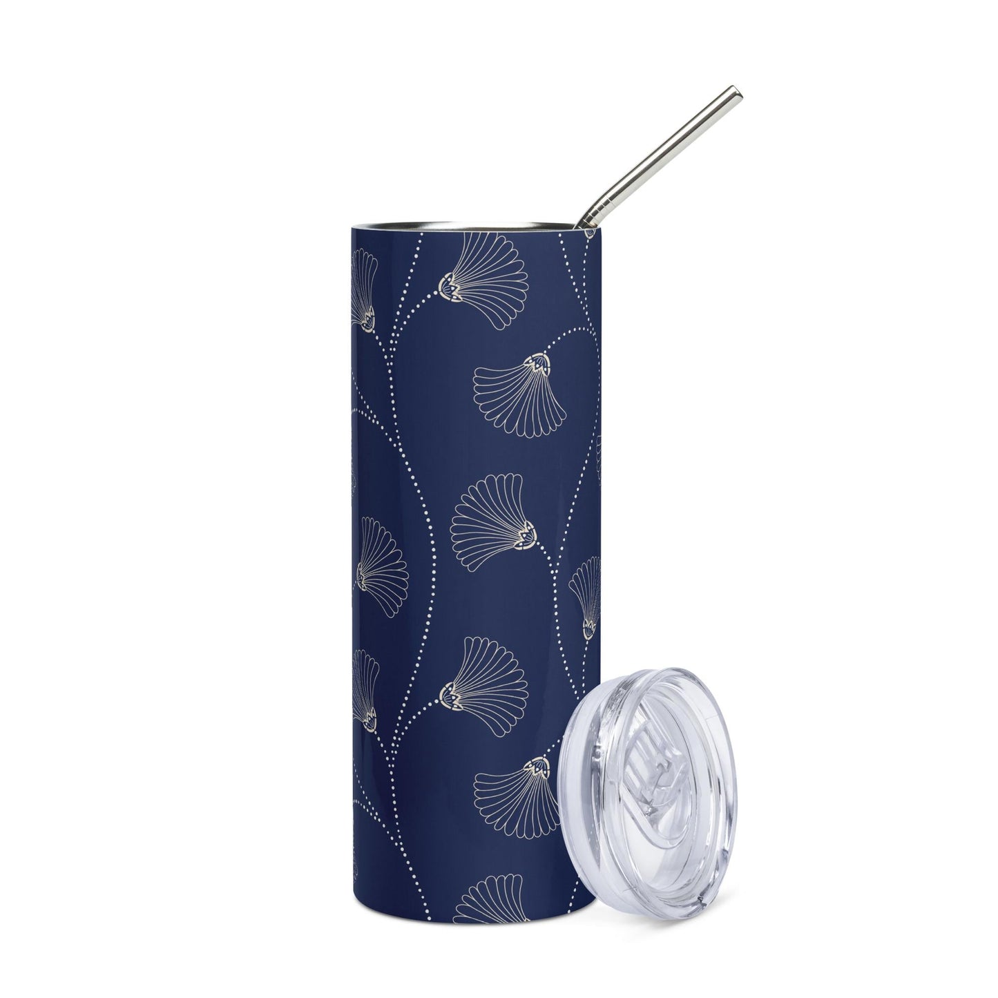 Mug isotherme inox - Design Floral - Gobelet en Acier Inoxydable – Mug de Voyage Durable, Étanche, Élégant - Boissons Chaudes et Froides