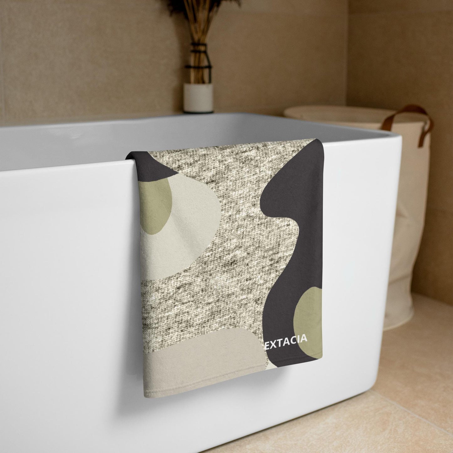 Serviette de Bain en Coton – Serviette de plage - Douce, Absorbante, Compacte - Voyage Sport Piscine Design Minimalist Camouflage Militaire