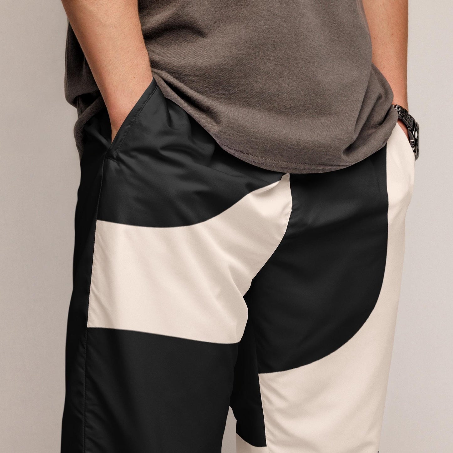 Pantalon de Survêtement pour Homme – Design Minimaliste Graphique, Streetstyle - Confortable - Sport, Détente, entraînement