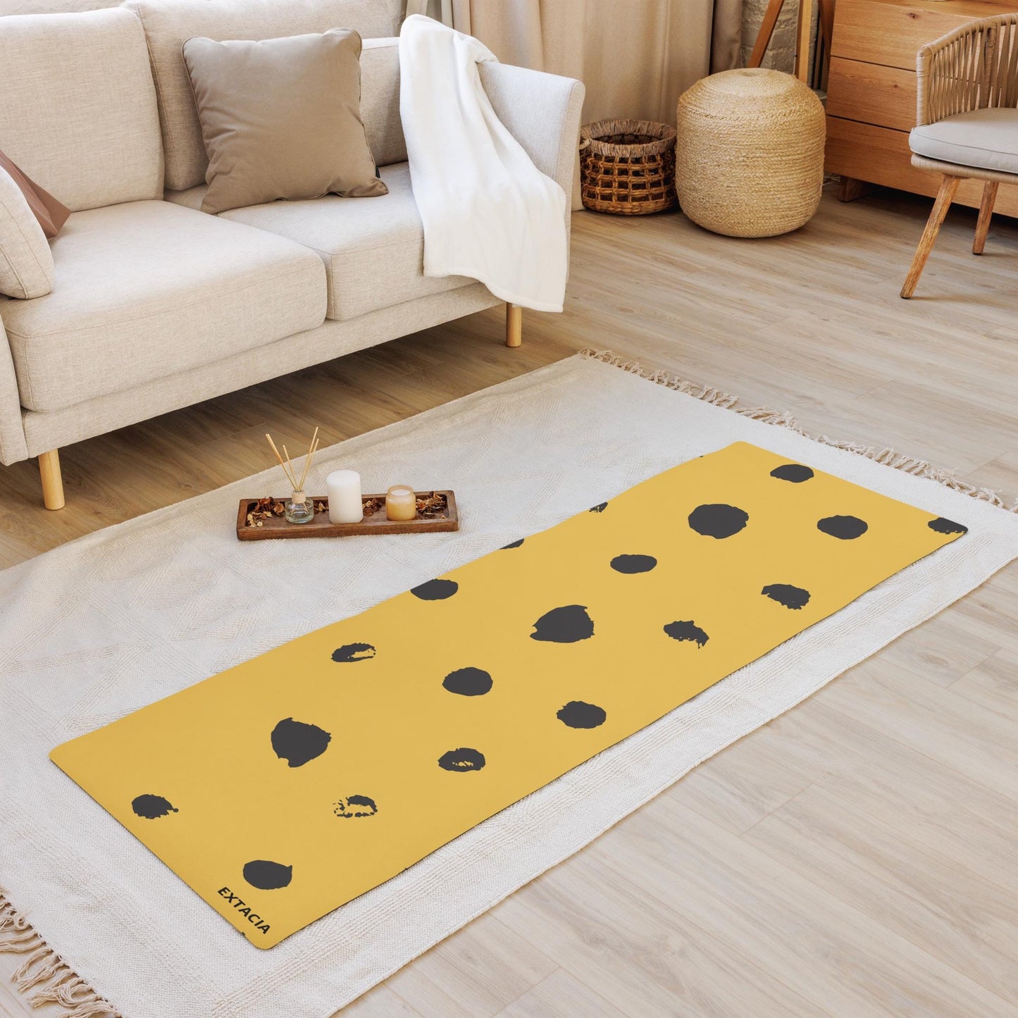 Tapis de sport - Tapis de Yoga - Antidérapant en Microfibre – Léger, Écologique et Durable - Pilates, Fitness, entrainement – cadeau