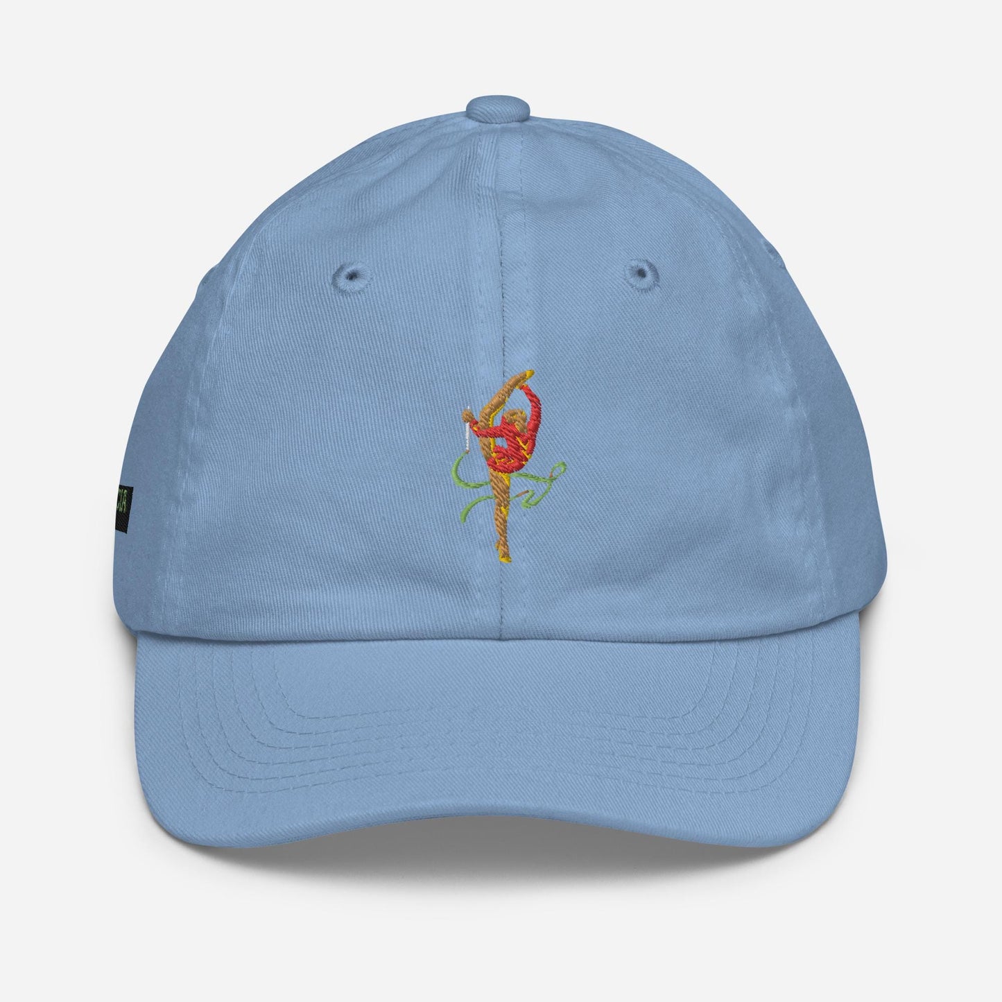 Casquette pour Petite Fille et Bébé - 100% Coton Biologique - Motif brodé - Taille Enfant, accessoire, bio, léger - Design Danseuse Gymnaste