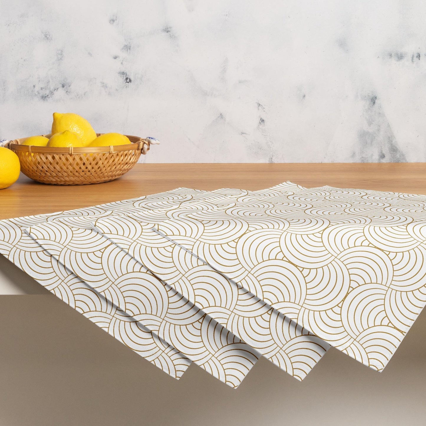 Ensemble de 4 Sets de Table – Lot de 4, Design, Élégants et Résistants - Décoration de Table et Protection, art de la table, cuisine moderne