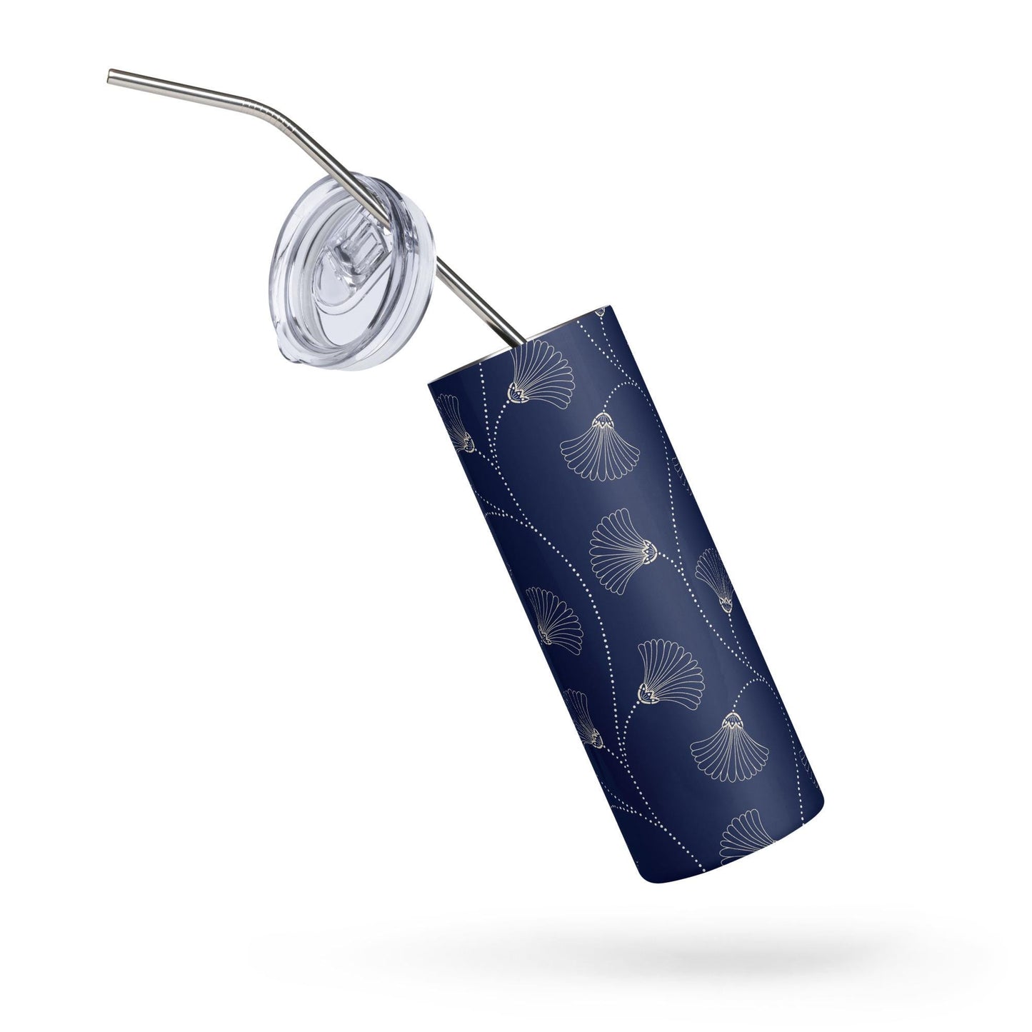 Mug isotherme inox - Design Floral - Gobelet en Acier Inoxydable – Mug de Voyage Durable, Étanche, Élégant - Boissons Chaudes et Froides