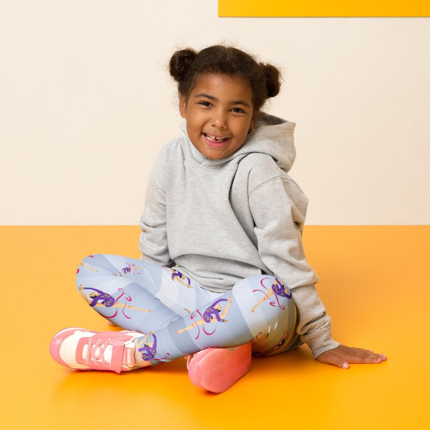 Leggings Bébé et Petite Fille  - Confortable, Doux et Extensible - quotidien, sport, urbain, école, cadeau – Design Danseuse Gymnaste