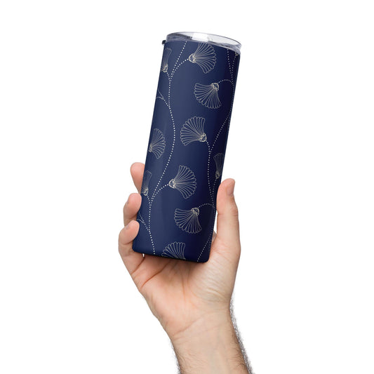 Mug isotherme inox - Design Floral - Gobelet en Acier Inoxydable – Mug de Voyage Durable, Étanche, Élégant - Boissons Chaudes et Froides