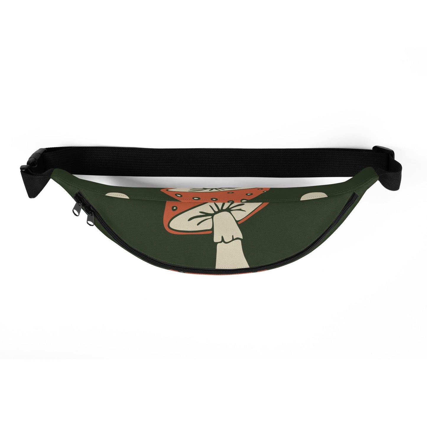 Sac banane Minimaliste - Sacoche Tendance, Unisex, Personnalisable - accessoire mode, pratique léger pochette Design Minimaliste Champignons