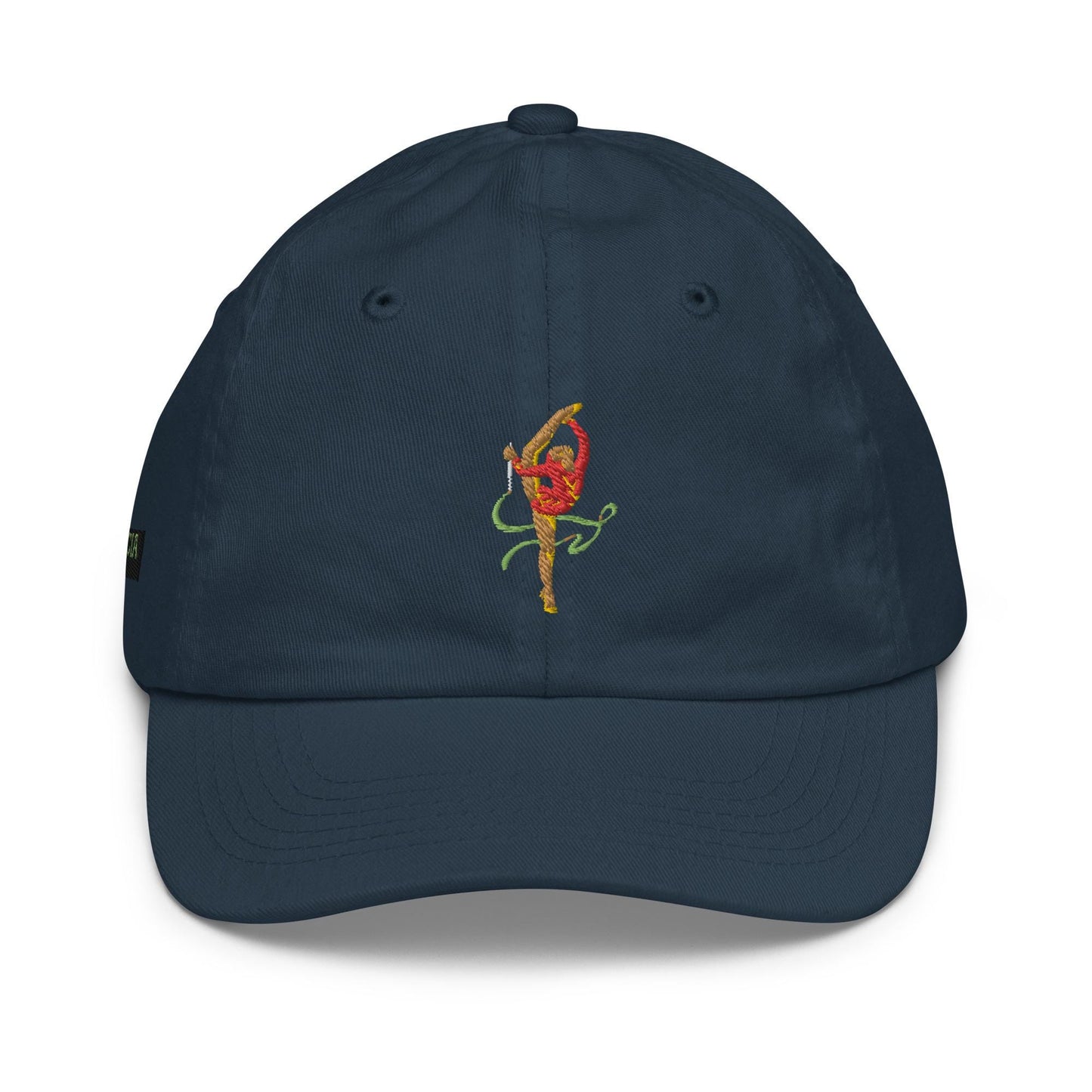Casquette pour Petite Fille et Bébé - 100% Coton Biologique - Motif brodé - Taille Enfant, accessoire, bio, léger - Design Danseuse Gymnaste
