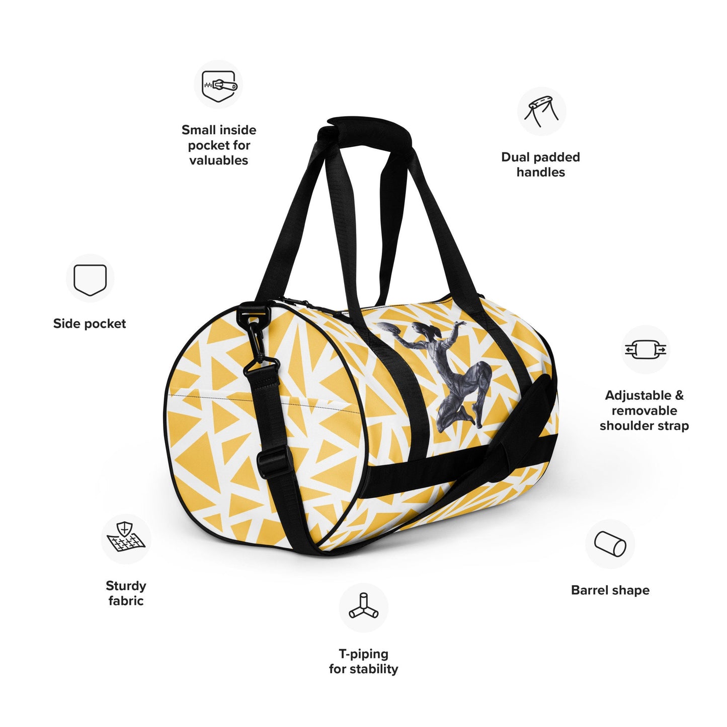 Sac de sport - Sac de Voyage – Léger, Résistant et Spacieux, Idéal pour Gym, Weekends ou Voyages - cadeau, anniversaire, Noël