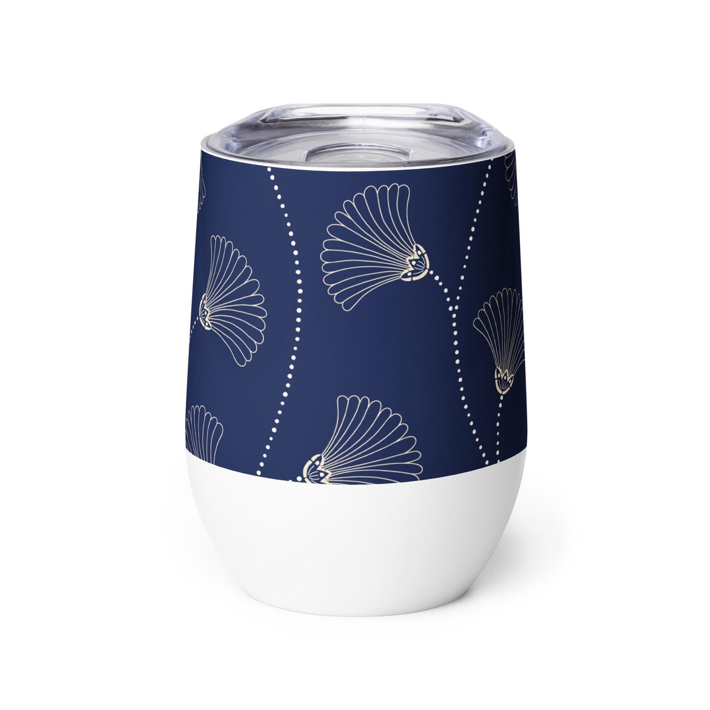 Mug Isotherme Inox - Petit Thermos Isotherme en Acier Inoxydable – Design Florale - Mug de Voyage, Gobelet à Vin, Café, Thé, Étanche