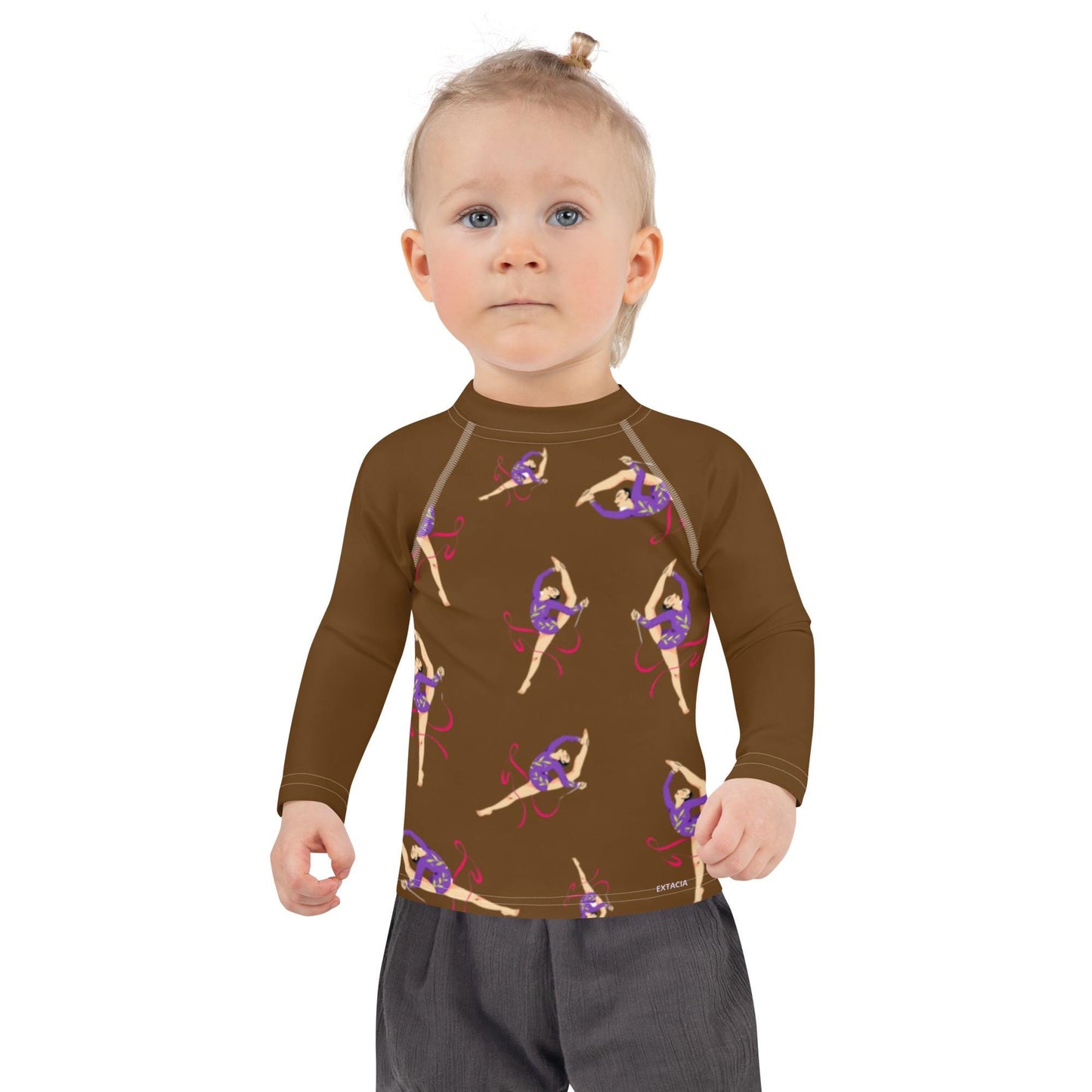 Rash Guard – T-Shirt de Compression pour Bébé et Petite Fille, Séchage Rapide et Protection UV - Natation, nage, Sport, Surf, gymnastique