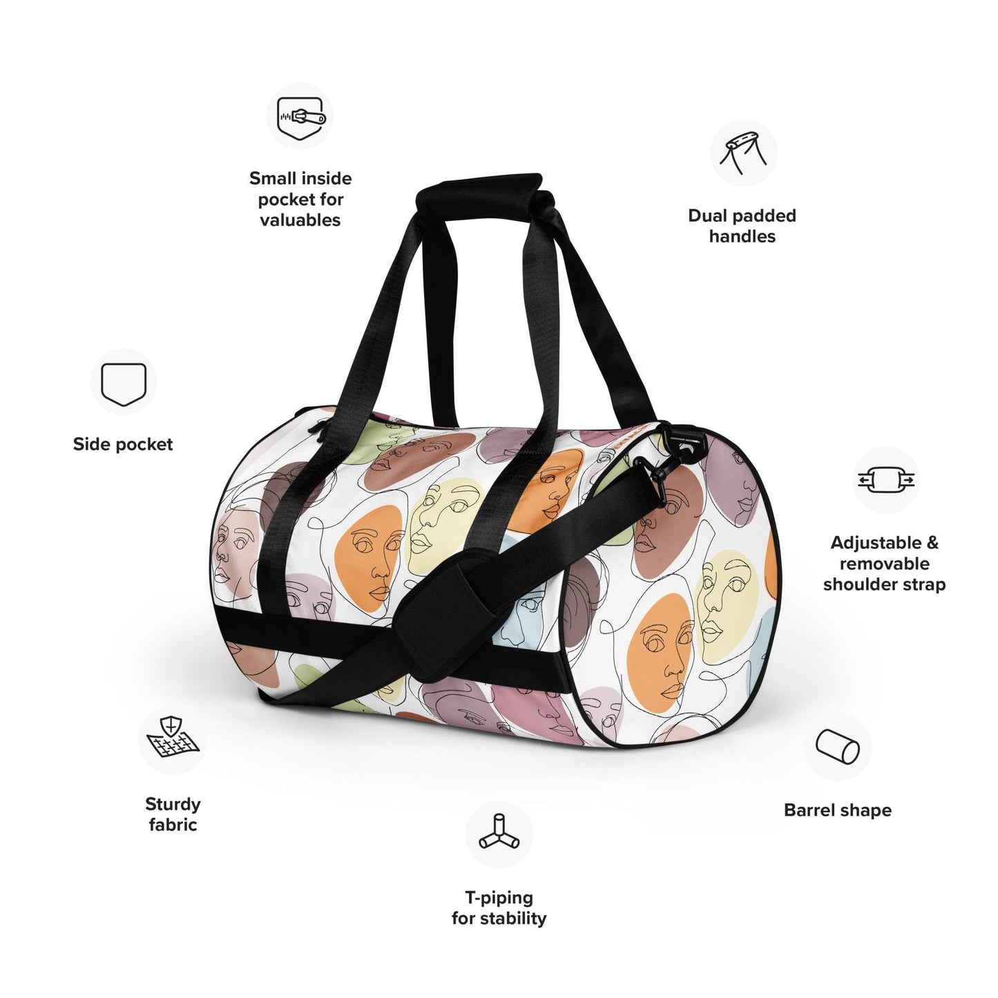 Sac de sport - Sac de Voyage – Léger, Résistant et Spacieux, Idéal pour Gym, Weekends ou Voyages - cadeau, anniversaire, Noël
