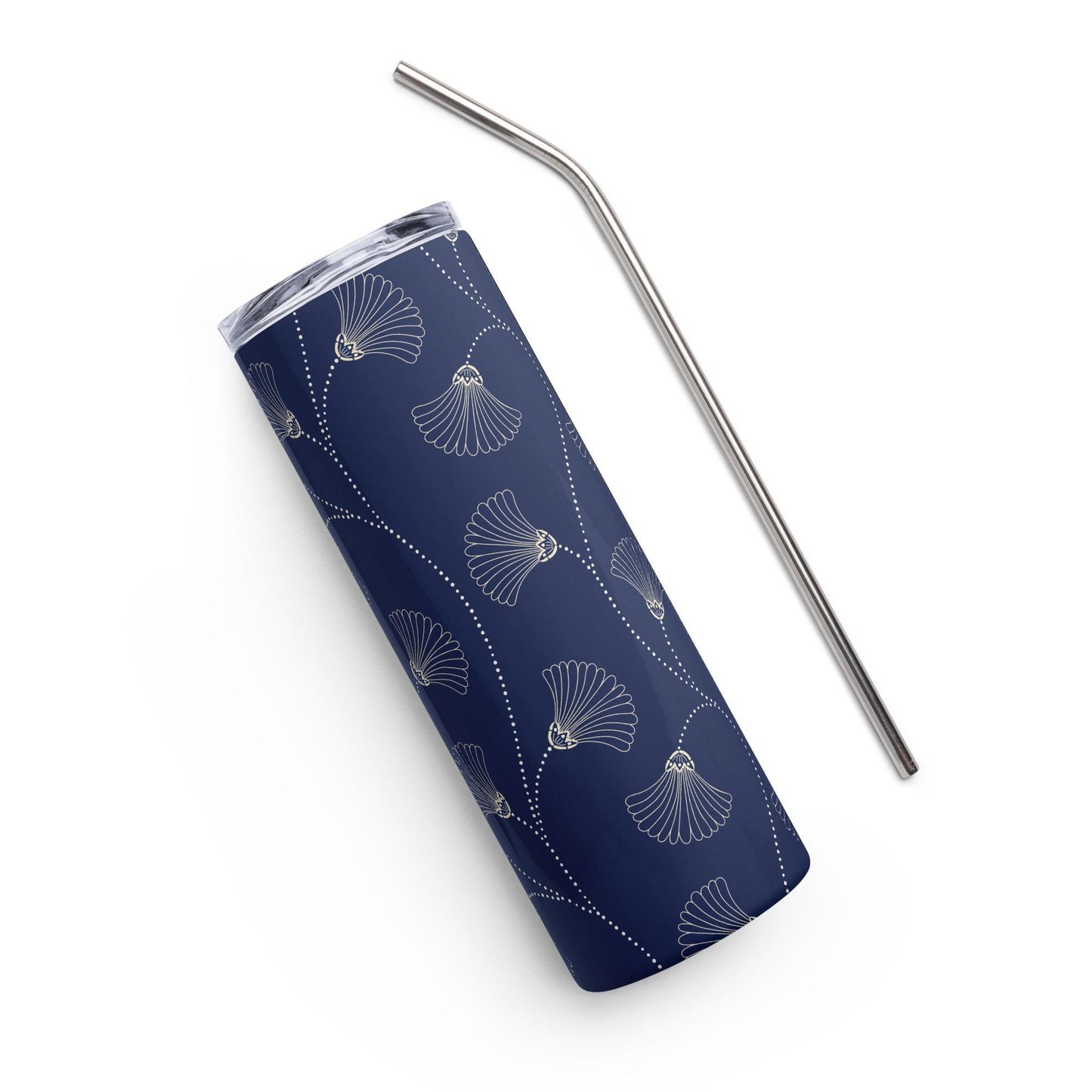 Mug isotherme inox - Design Floral - Gobelet en Acier Inoxydable – Mug de Voyage Durable, Étanche, Élégant - Boissons Chaudes et Froides