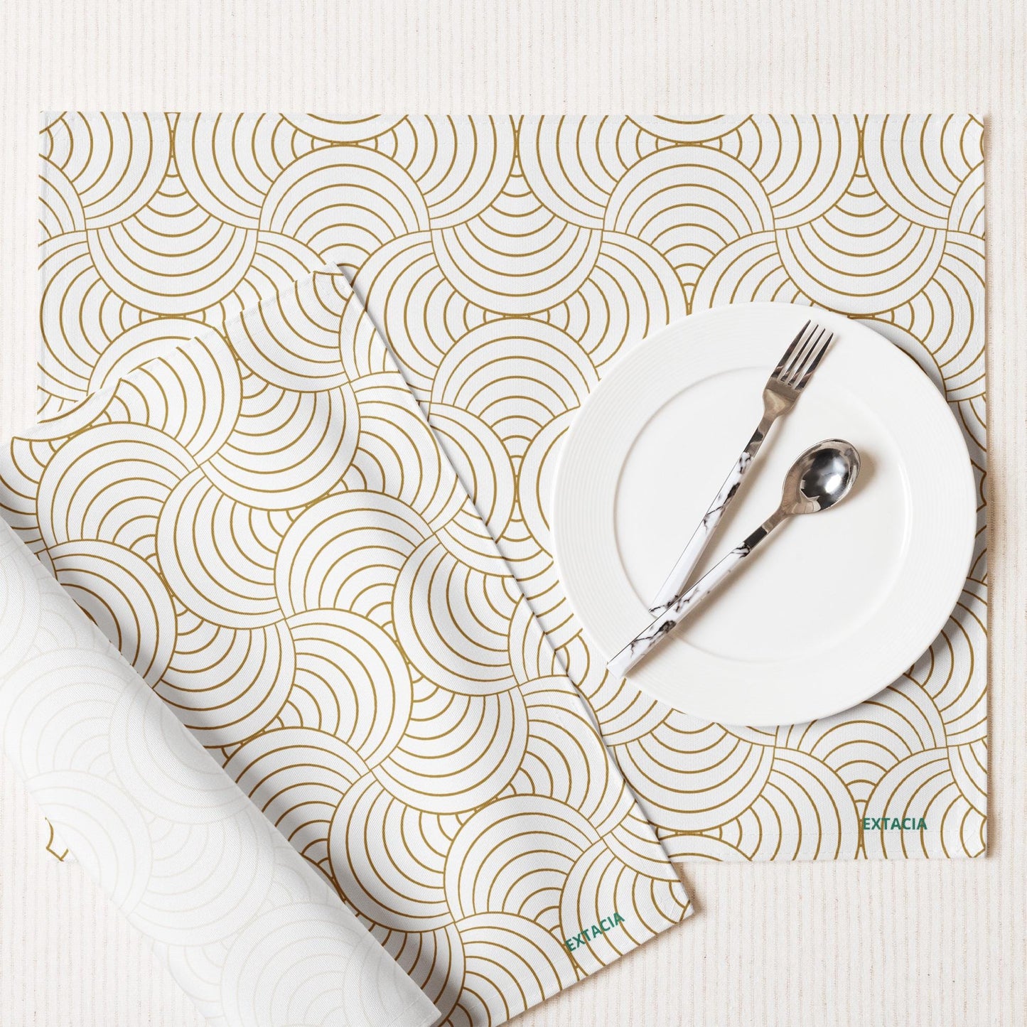 Ensemble de 4 Sets de Table – Lot de 4, Design, Élégants et Résistants - Décoration de Table et Protection, art de la table, cuisine moderne