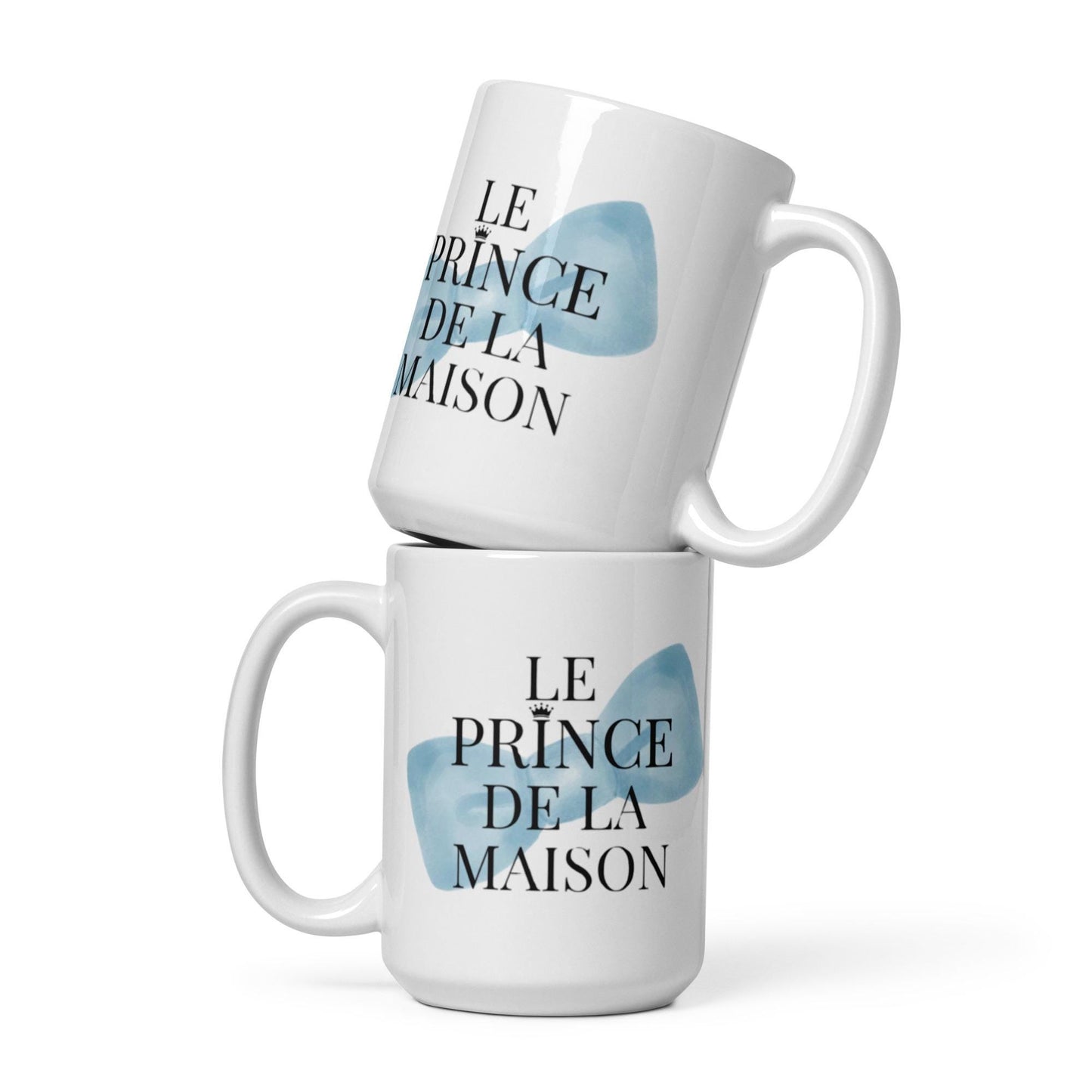 Mug en Céramique "Le prince de la Maison" – Tasse Design et Élégante - 15 oz - bureau, cadeau anniversaire, petit garçon, fête  des pères
