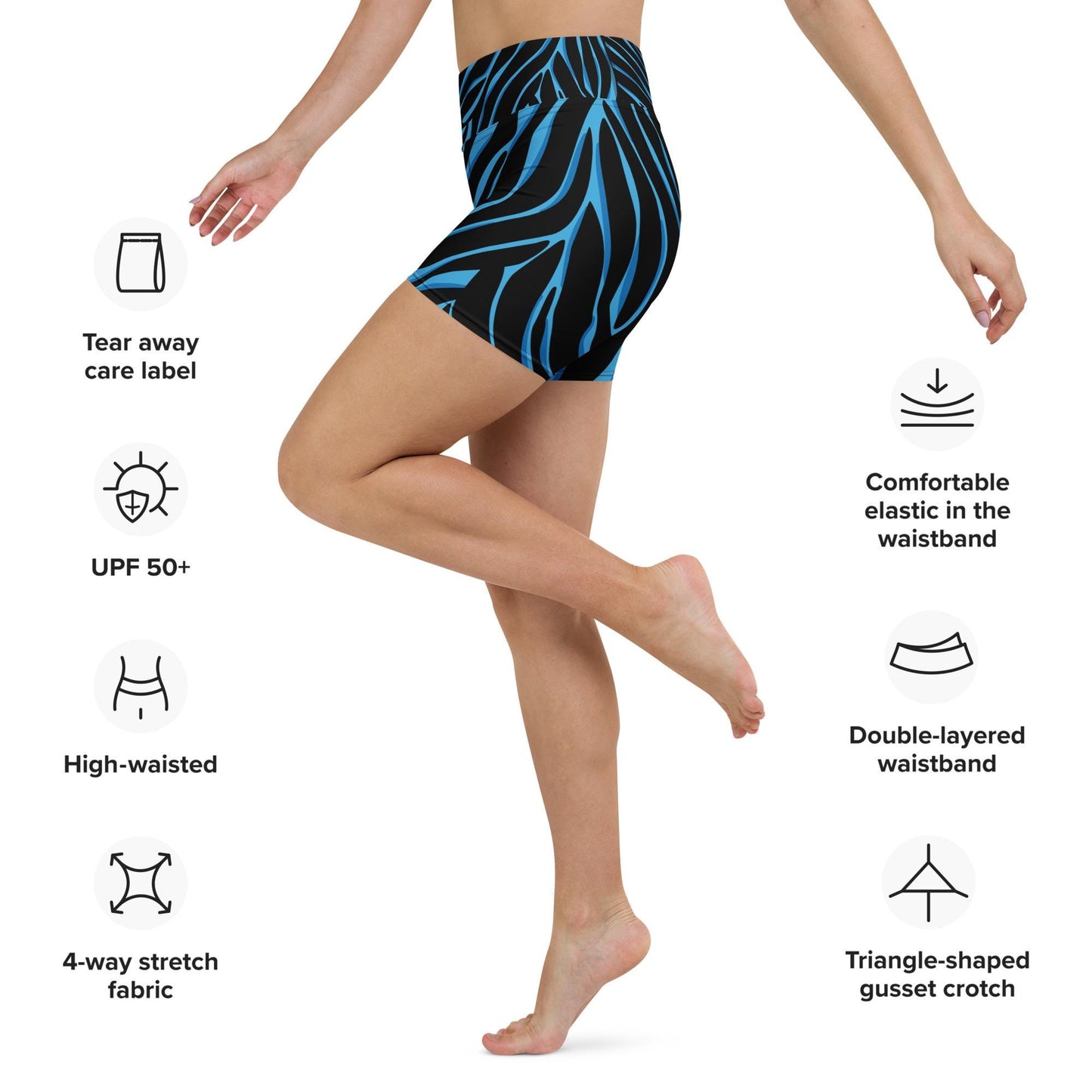 Short Leggings de Yoga pour Femme – Short Stretch et Confortable - Fitness Danse Méditation, gymnastique, Cadeau, anniversaire, Noël