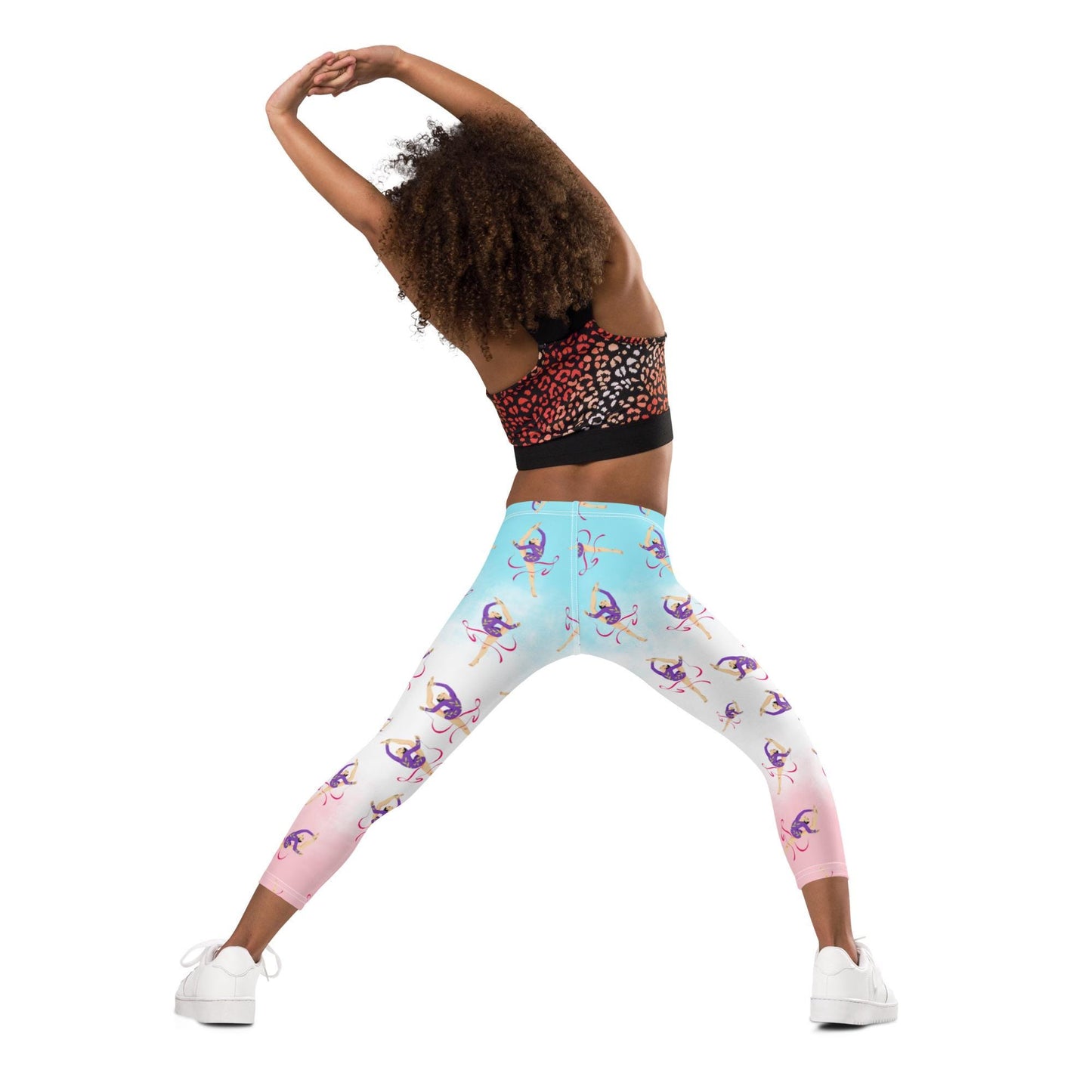 Leggings Bébé et Petite Fille  - Confortable, Doux et Extensible - quotidien, sport, urbain, école, cadeau – Design Danseuse Gymnaste
