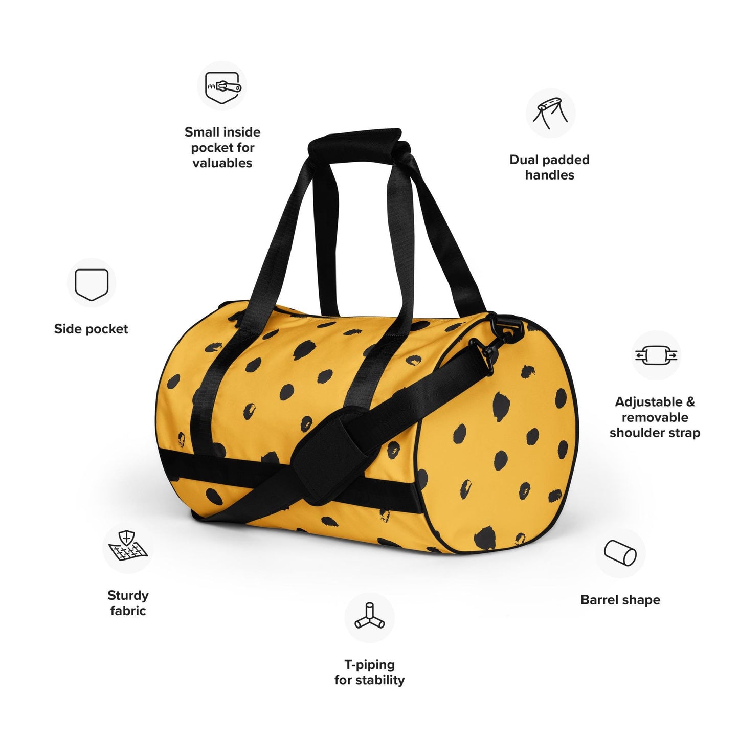 Sac de sport - Sac de Voyage – Léger, Résistant et Spacieux, Idéal pour Gym, Weekends ou Voyages - cadeau, anniversaire, Noël