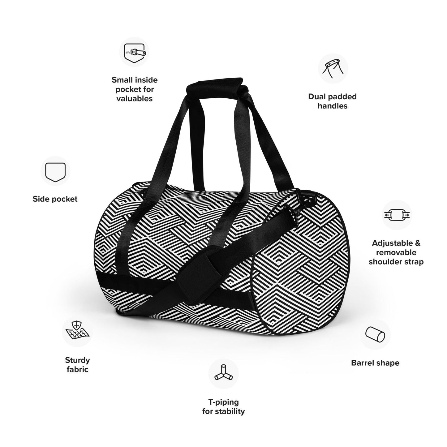 Sac de sport - Sac de Voyage – Léger, Résistant et Spacieux, Idéal pour Gym, Weekends ou Voyages - cadeau, anniversaire, Noël