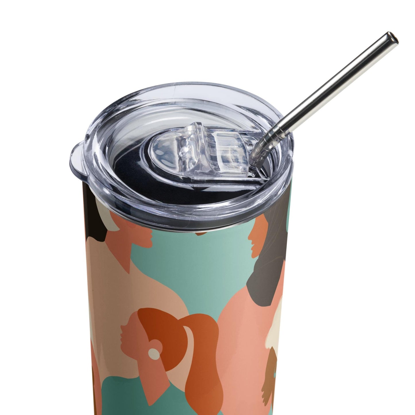 Mug isotherme inox - Gobelet en Acier Inoxydable – Design des Silhouettes Feminines, des Femmes - Mug de Voyage Durable, Étanche - Boissons