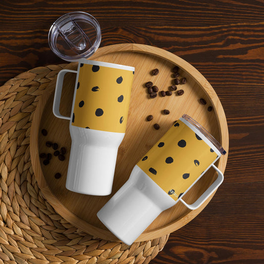 Mug Isotherme Inox - Mug de Voyage Isotherme en Acier Inoxydable avec Anse – Design imprimé animal - THERMOS, gobelet Durable Léger Étanche