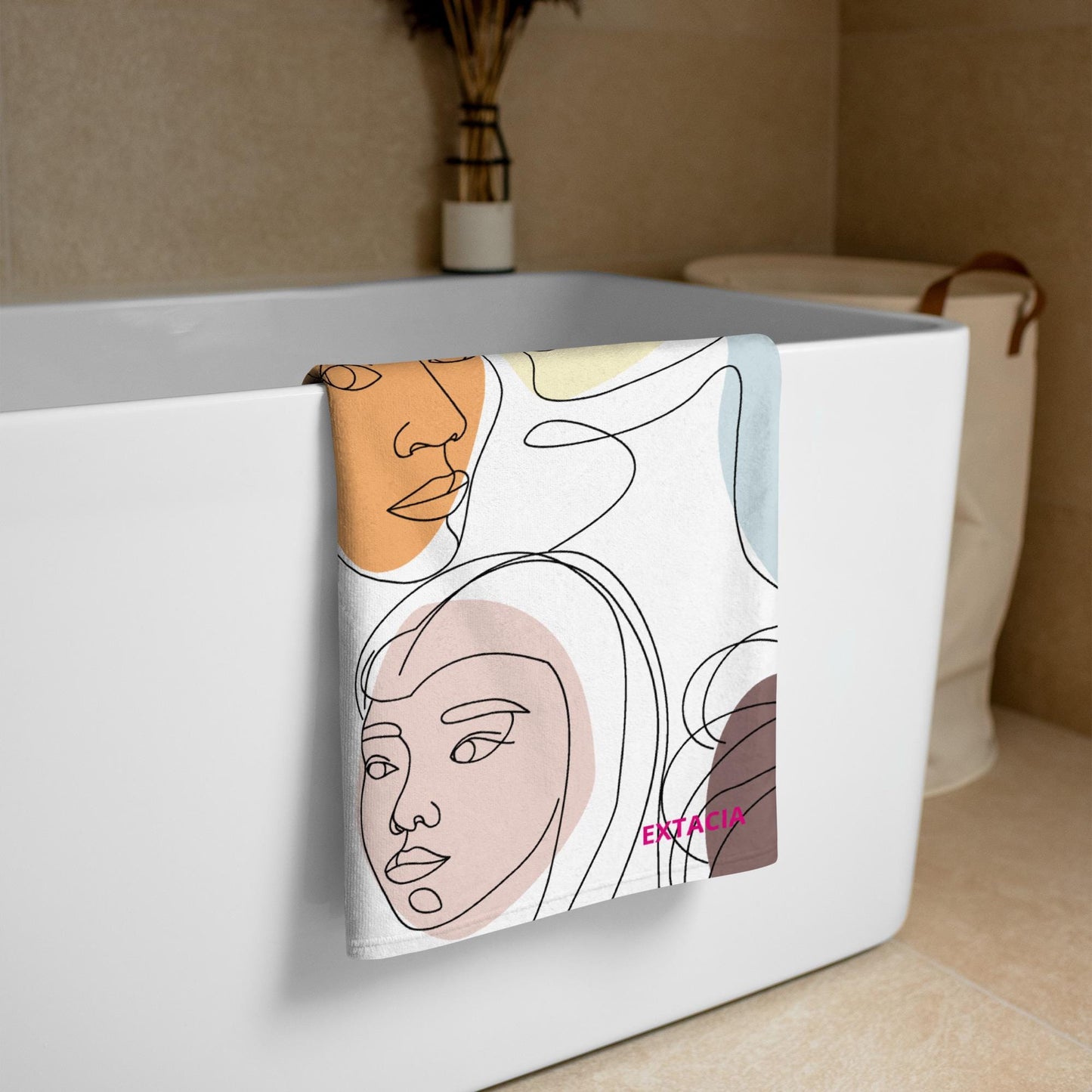 Serviette de Bain en Coton – Serviette de plage - Douce, Absorbante et Compacte - Voyage, Sport, Piscine surf - cadeau, anniversaire, noël