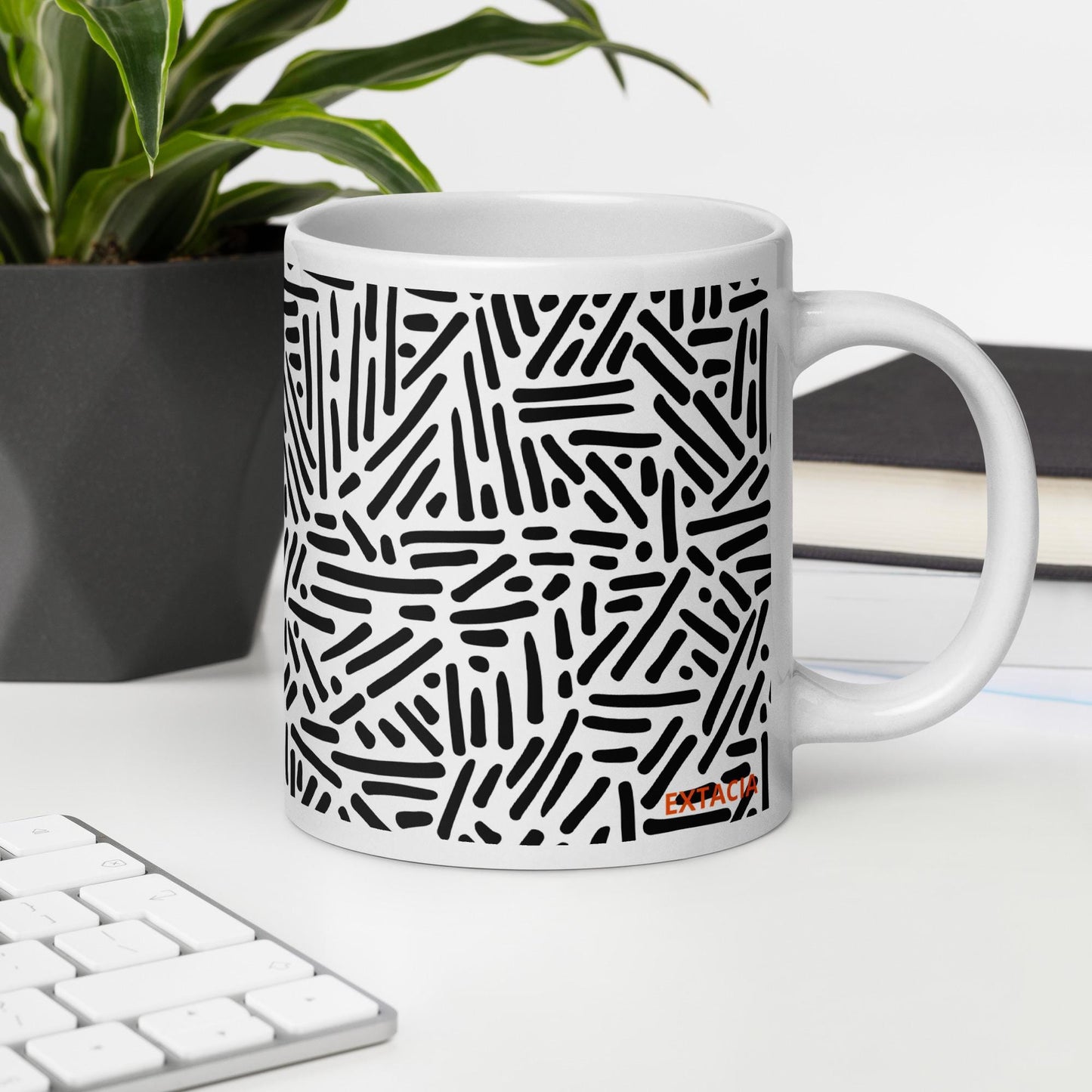 Mug en Céramique – 11, 15 et 20 oz - Tasse Design et Élégante -  Design Graphique - Personnalisable - cadeau, bureau, déco cuisine