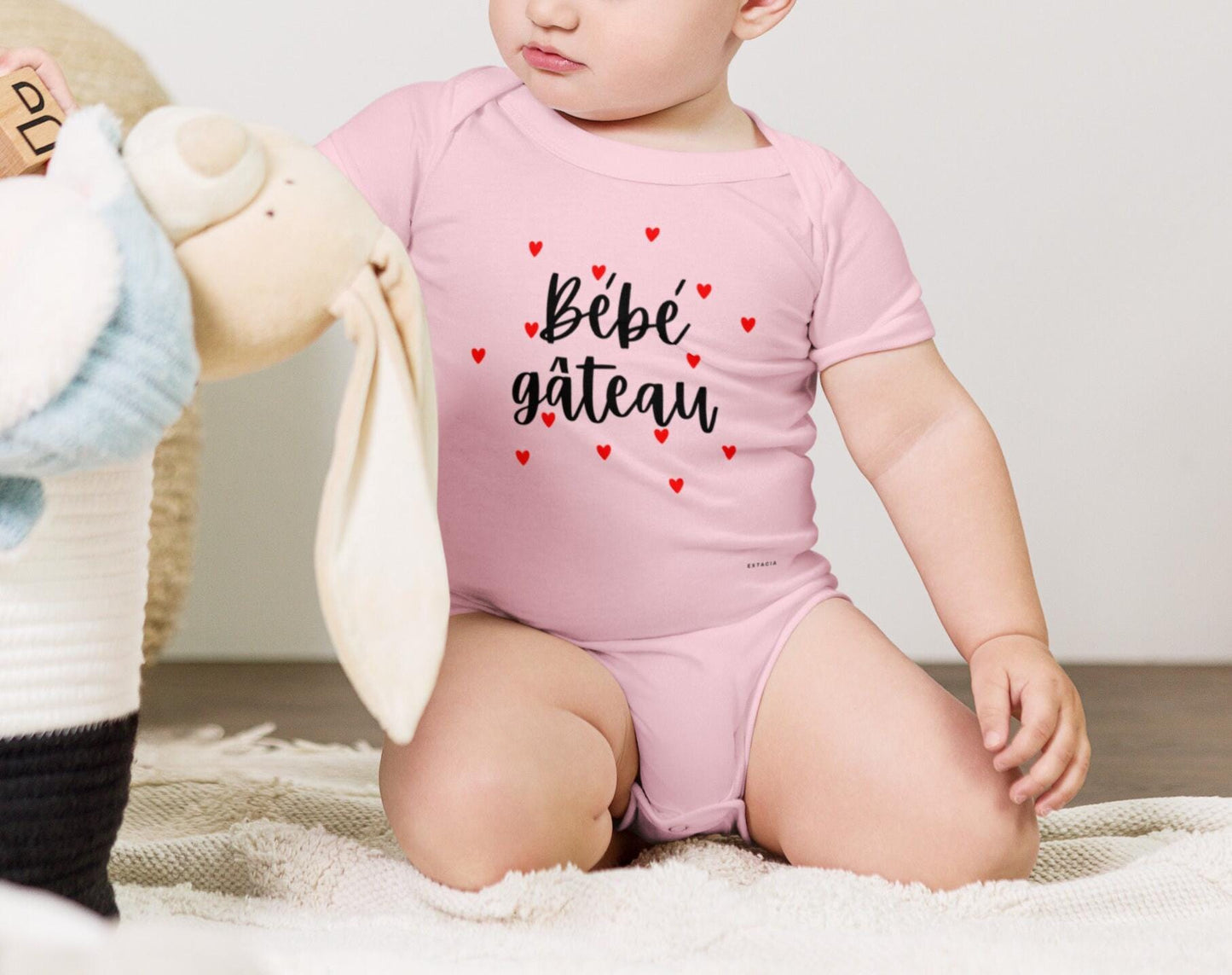 Body Bébé Unisexe 100 % Coton Doux - Manches Courtes et boutons-pression - Personnalisable – Confort et Style pour les Tout-Petits, cadeau