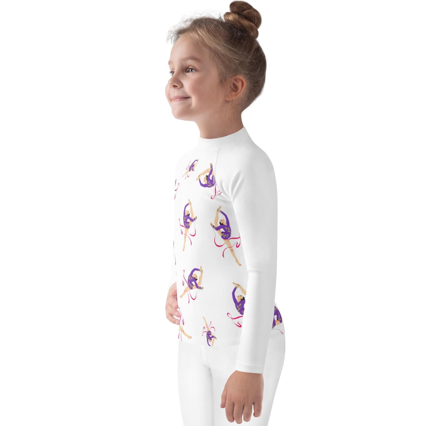 Rash Guard – T-Shirt de Compression pour Bébé et Petite Fille, Séchage Rapide et Protection UV - Natation, nage, Sport, Surf, gymnastique