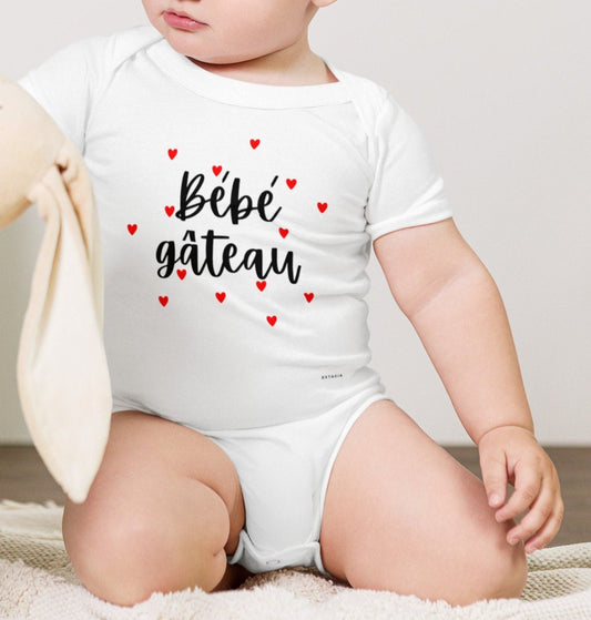 Body Bébé Unisexe 100 % Coton Doux - Manches Courtes et boutons-pression - Personnalisable – Confort et Style pour les Tout-Petits, cadeau