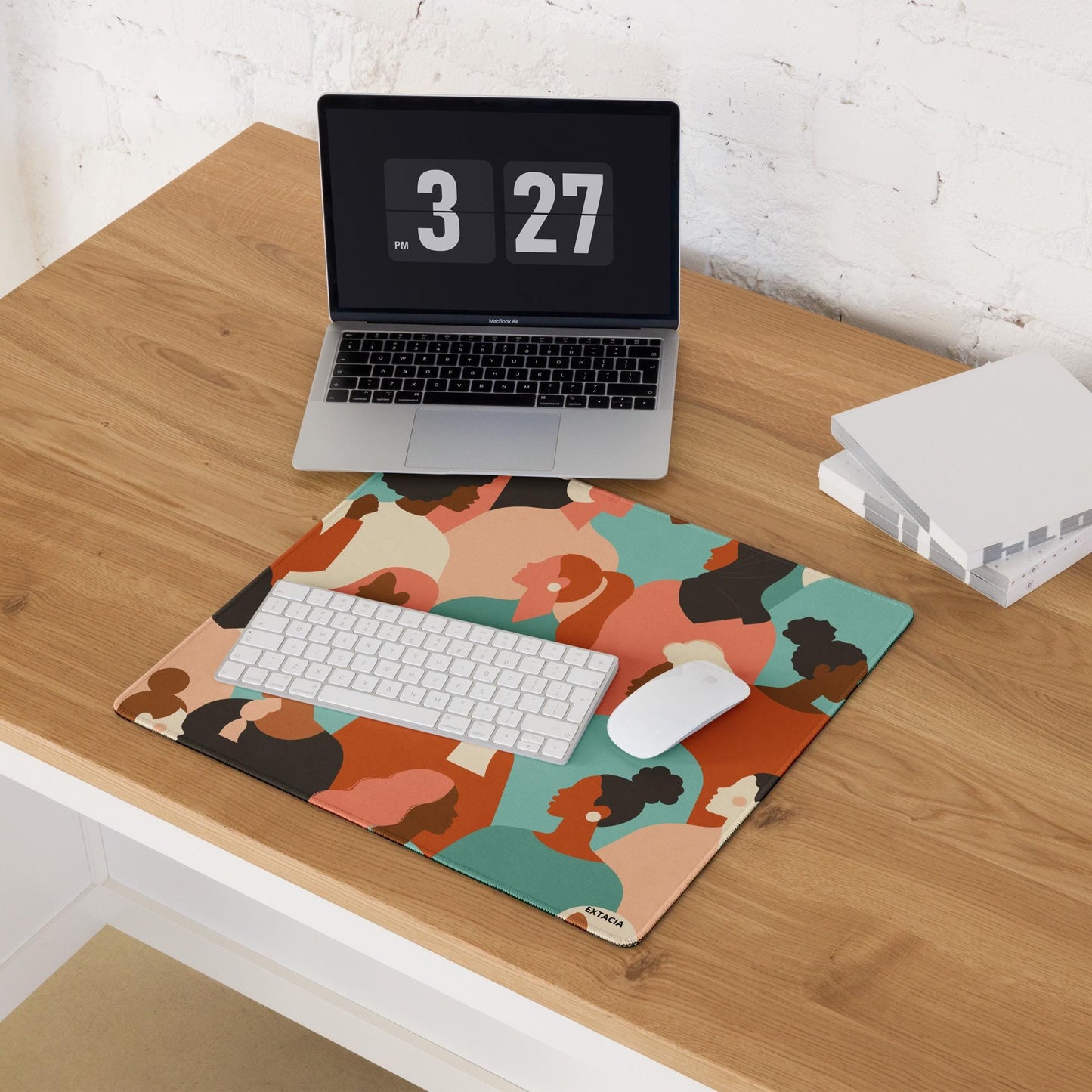 Tapis de Souris Gaming XXL - design minimaliste - surface lisse, base antidérapante, grand format, confortable, durable - Accessoire bureau