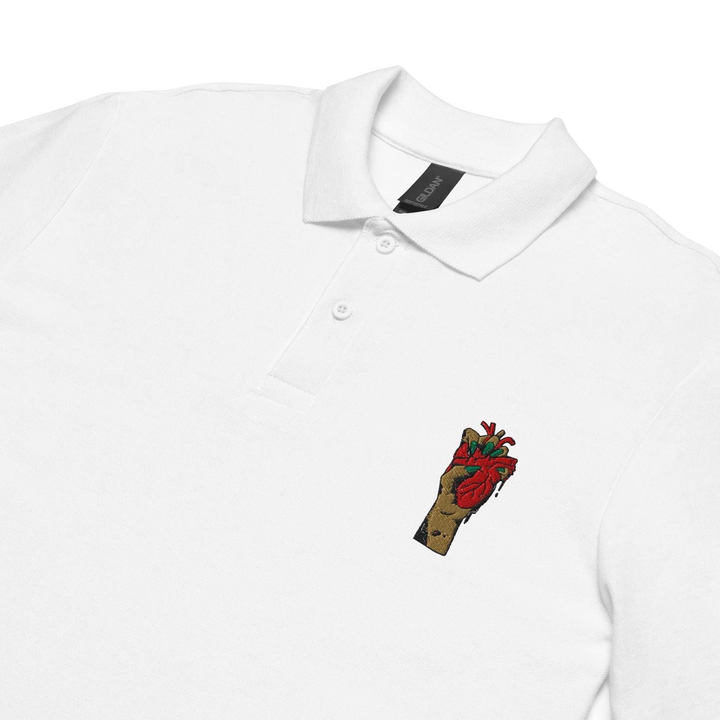 Polo pour Homme 100% Coton avec Motif Brodé - Polo piqué, élégant, casual, sobre - cadeau mode masculine, chic, street style, anniversaire