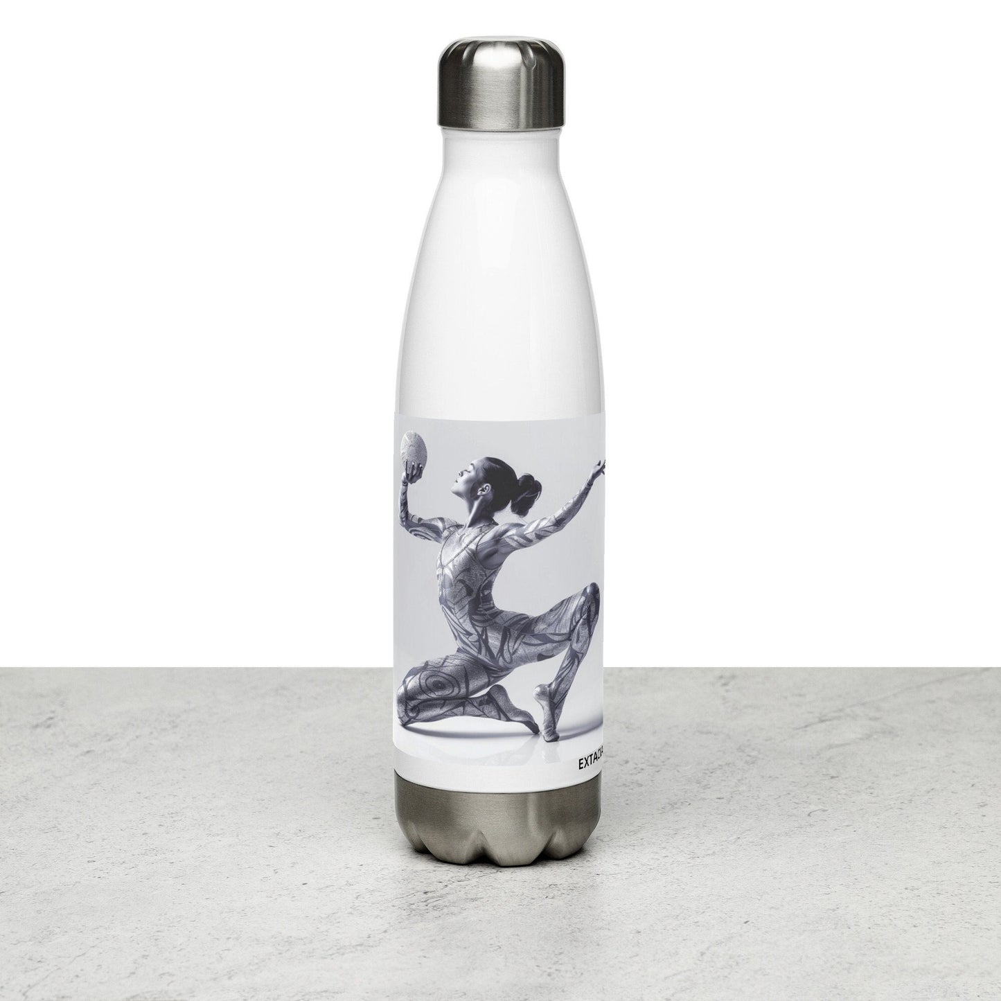 Bouteille en Inox - Gourde Étanche Isotherme en Acier Inoxydable – Design Danseuse Gymnaste - Durable – Bureau, Sport, Camping Randonnée