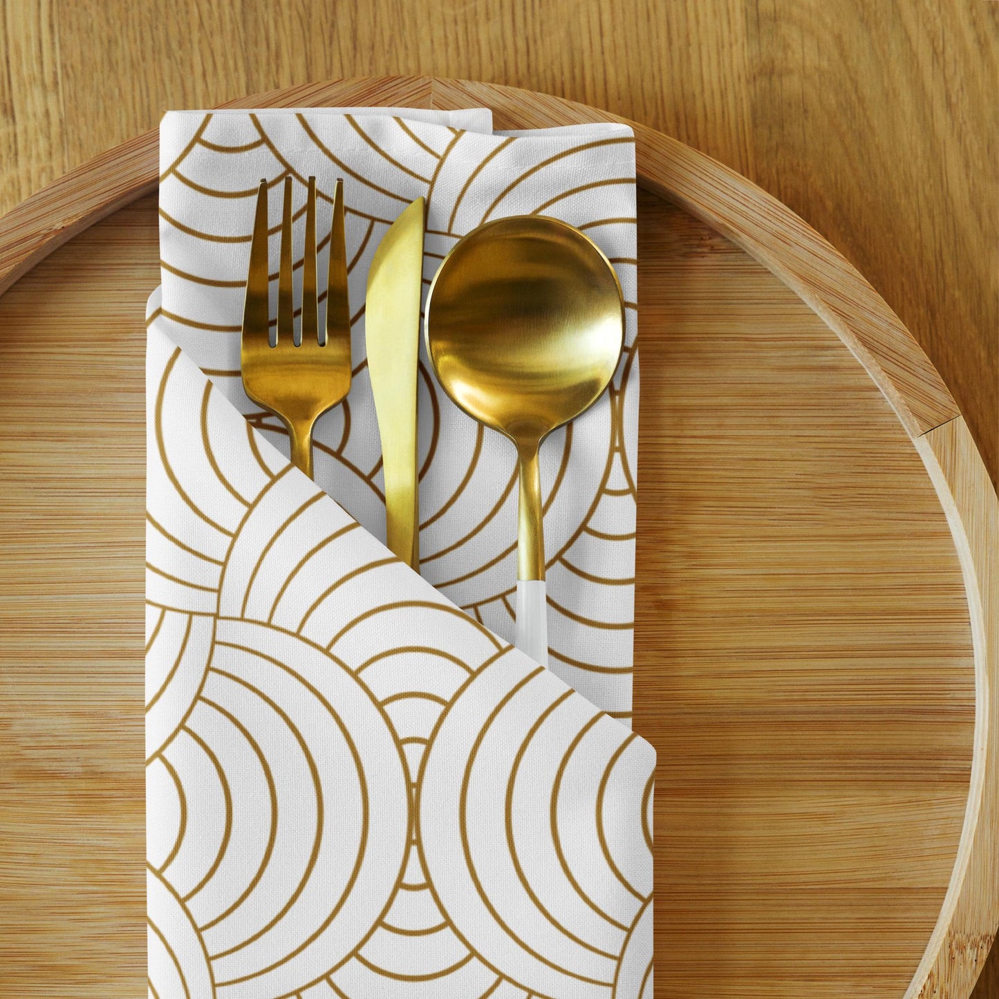 Lot de 4 Serviettes de Table en Tissu – Carrées, Lavables en Machine, Résistantes et Réutilisables - Design, Élégants, Décoration de Table