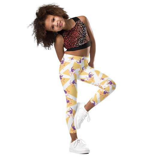 Leggings Bébé et Petite Fille  - Confortable, Doux et Extensible - quotidien, sport, urbain, école, cadeau – Design Danseuse Gymnaste
