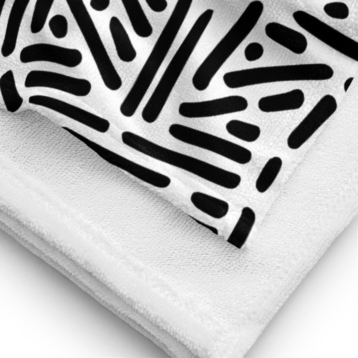 Serviette de Bain en Coton – Serviette de plage - Douce, Absorbante et Compacte - Voyage, Sport, Piscine surf - Design Minimaliste Graphique