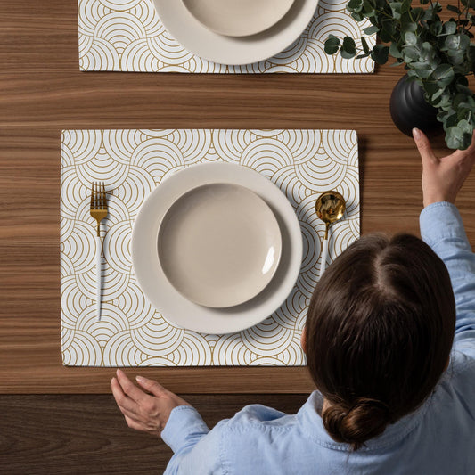 Ensemble de 4 Sets de Table – Lot de 4, Design, Élégants et Résistants - Décoration de Table et Protection, art de la table, cuisine moderne