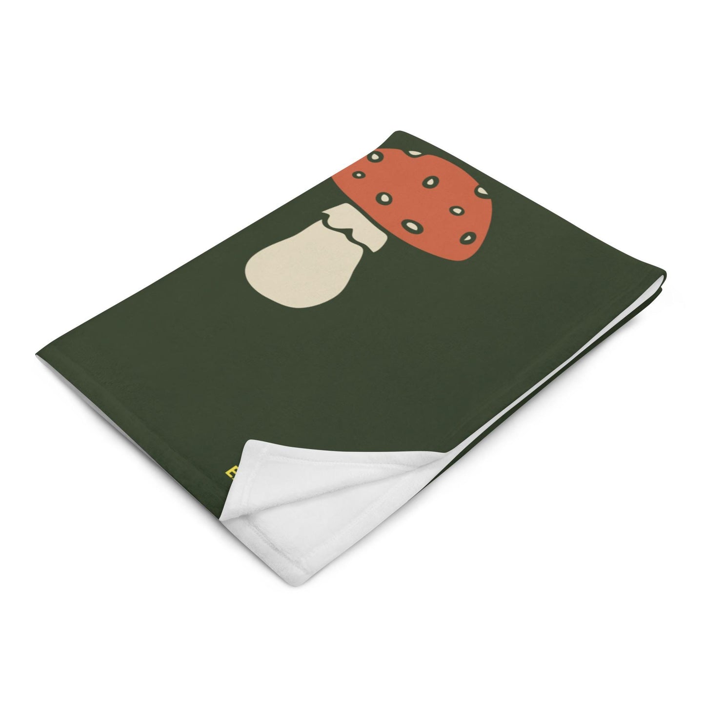 Plaid Doux Personnalisable – Couverture Chaude, Confortable, Légère – microfibre moelleuse –  Salon, Canapé - Design Minimaliste Champignons