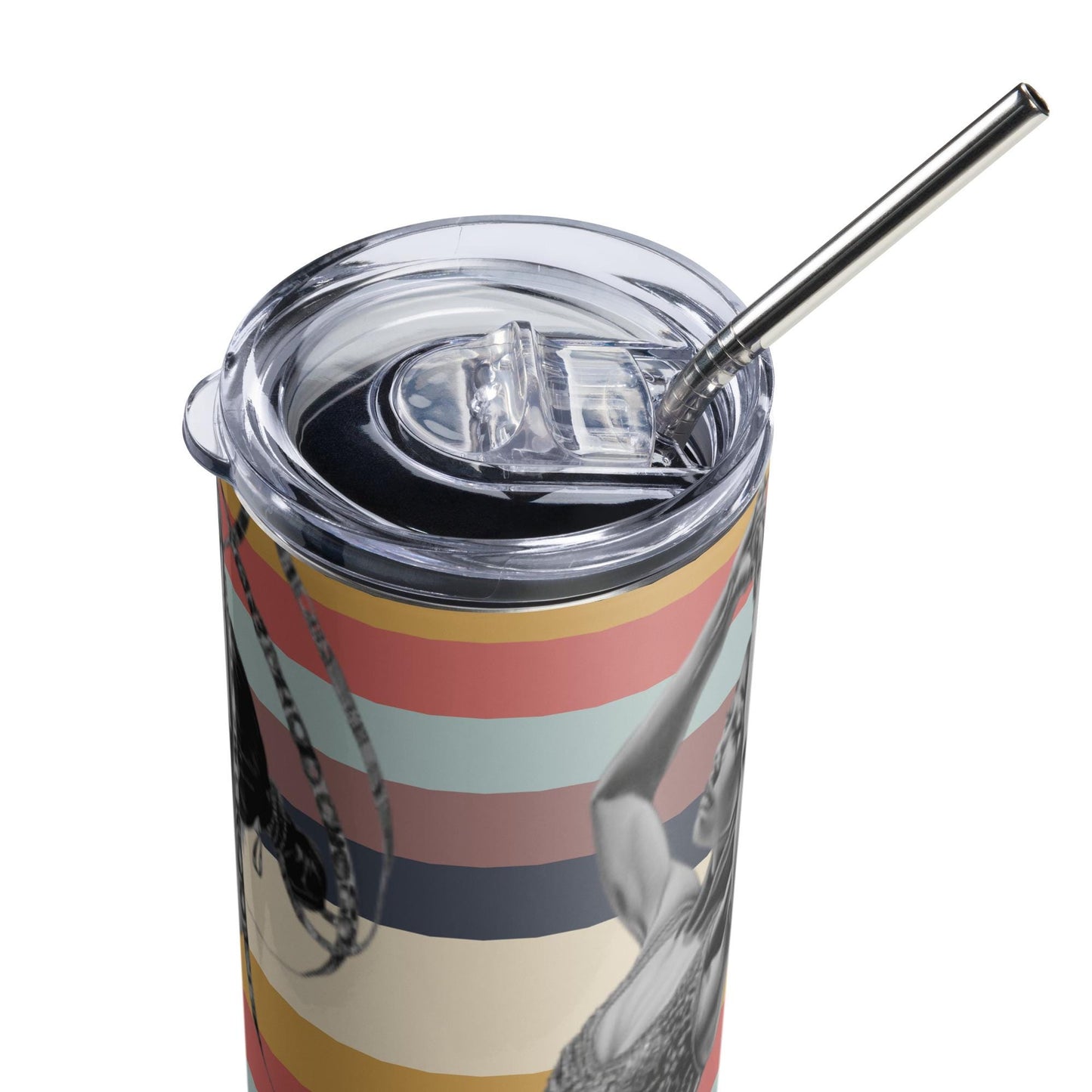 Mug isotherme inox - Design Danseuse Gymnaste - Acier Inoxydable – Mug de Voyage Durable, Étanche Élégant - Boissons Chaudes Froides, cadeau