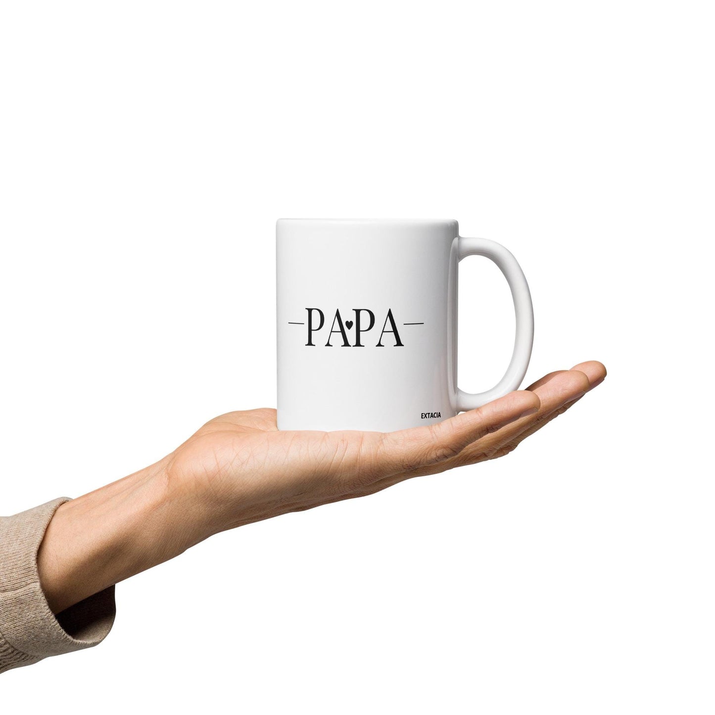 Mug en Céramique - design Mention PAPA – 11, 15 et 20 oz - Tasse Personnalisable - cadeau, bureau, déco cuisine anniversaire fêtes des pères