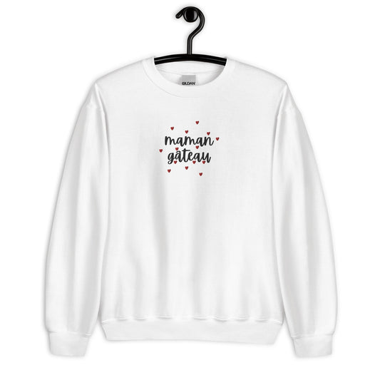Sweat Minimaliste pour Femme à Col Rond en Coton - Pull Personnalisable, doux, coupe classique, confortable tendance - cadeau d'anniversaire